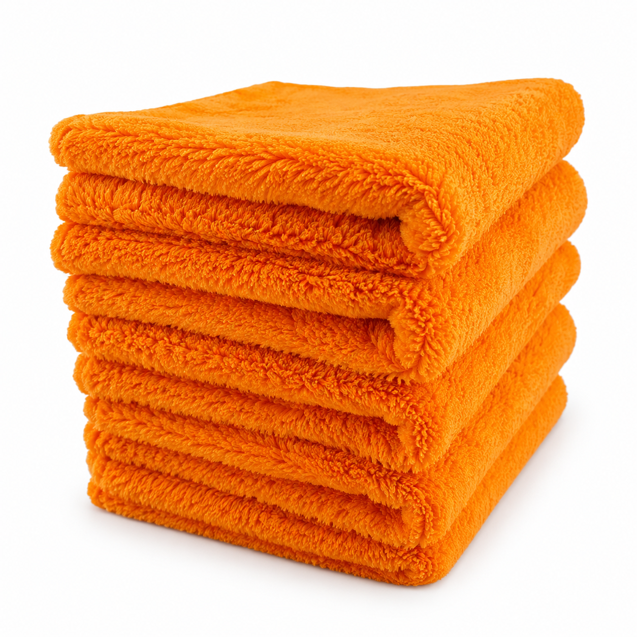 Proclass Orange Sunrise Towel: Plush Microfiber Buffing and Polishing Towel